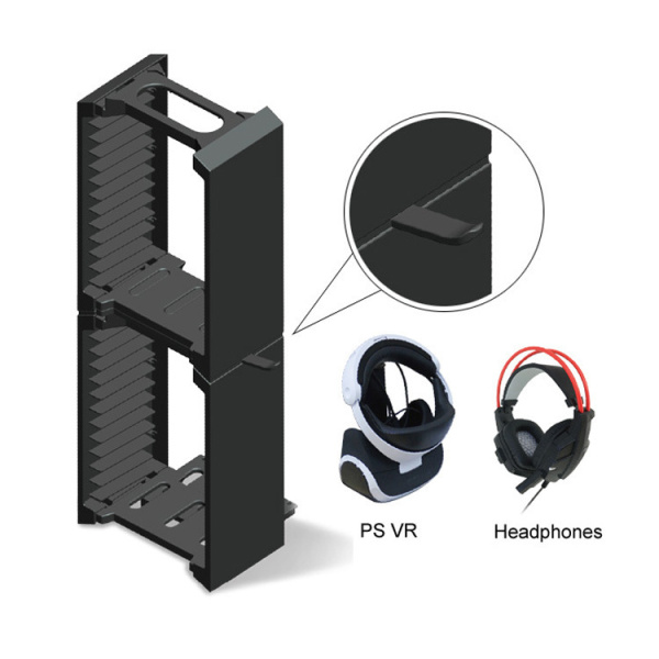 Стелаж для зберігання дисків PS5 /PS4/XBOX ONE  24 шт Кронштейн для шолома VR  TP4-838