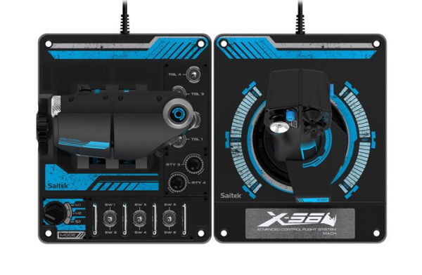 Джойстик Saitek X56 Rhino H.O.T.A.S. Pro Flight System (SCB432210002/01/1)