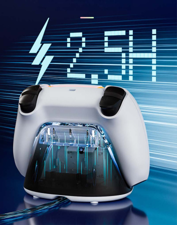 Багатофункціональна зарядна база для геймпада PS5 з LED годинником та будильником Aolion AL-P5486