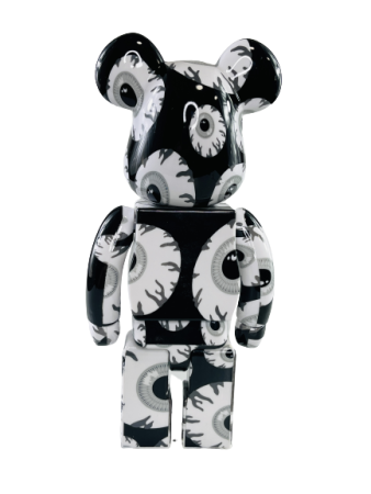 Bearbrick MISHKA Монохромный 400% (28 см)