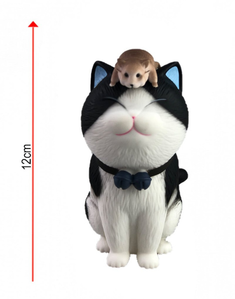 Фигурка Котик с Мышкой 12 см N4