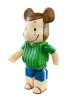 Bearbrick Peanuts Peppermint Patty Зеленый 400% (28 см)