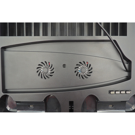 Зарядная станция для 2 DualSense  PS5 охолоджувальна підставка зберігання дисків   HBP-271