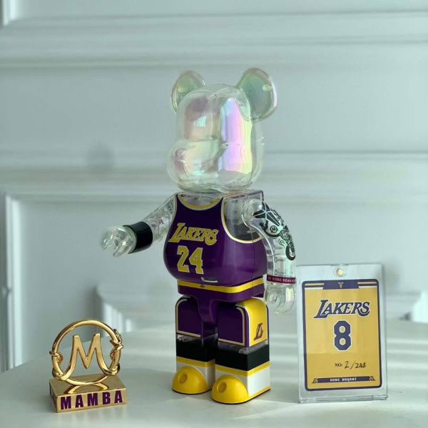 Bearbrick NBA Kobe Bryant 8 (Los Angeles Lakers) 400% (28 см)