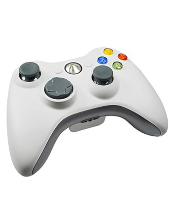 Джойстик Беспроводной Белый Оригинал (XBOX 360) Б/У