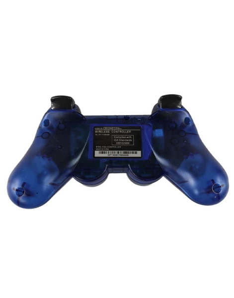 Бездротовий Джойстик PS3 (прозорий синій) 