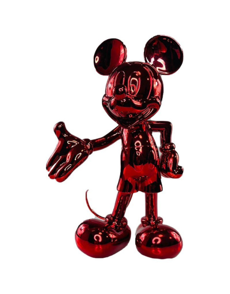 Фигурка Микки Маус Mickey Welcome (Красный Металлик) 30см