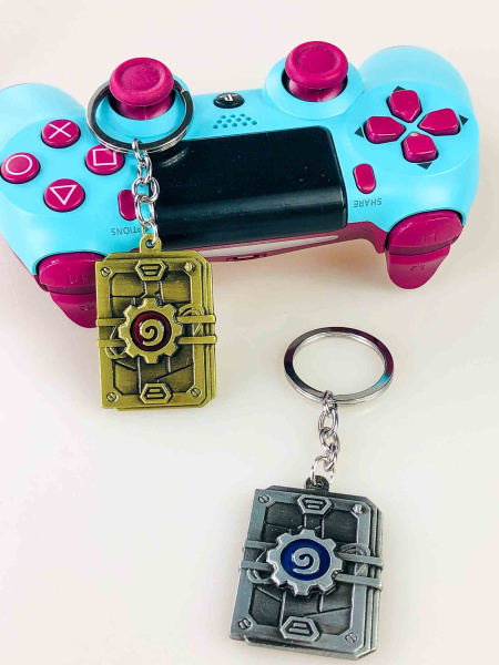 Металевий брелок Hearthstone — карта гри Blizzard (золотий / срібний)