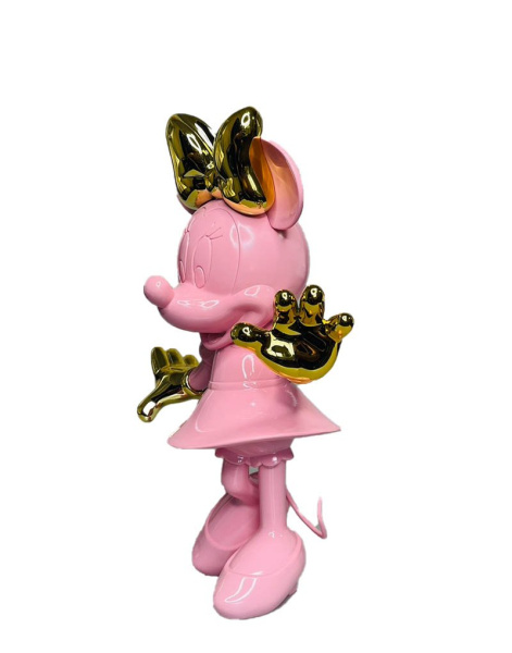 Фигурка Минни Маус Девочка (Розовый/золотой) 32см