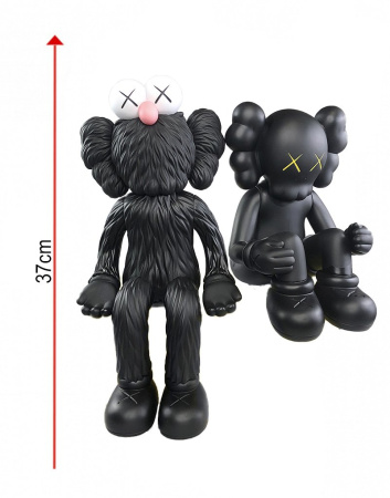 Kaws Bff Seeing Watching Black Фигурка (черный/черный) - 37 см