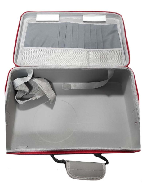 PS5 сумка для транспортування прямокутна з відділенням для навушників та геймпадів сіра