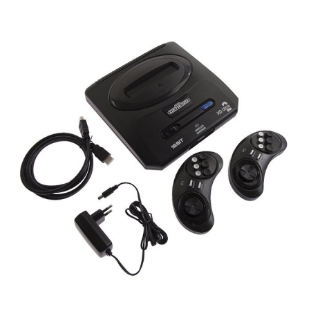 Игровая консоль Retro Genesis 16 bit HD Ultra (150 игр, 2 беспроводных джойстика, HDMI кабель)
