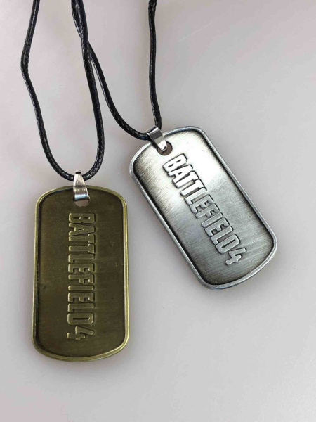 Металевий жетон Battlefield 4 (Сріблястий / Бронзовий) — геймерський кулон