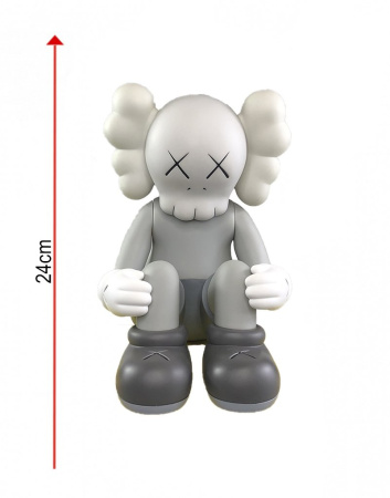 KAWS Seeing Watching Виниловая Фигурка (серый) - 24 см
