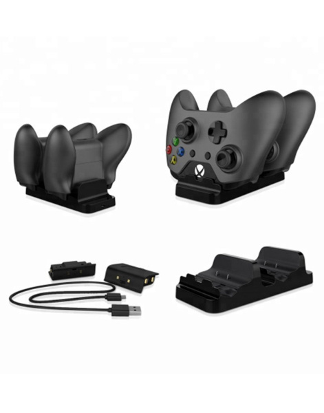  Зарядная Док-станция с 2 Перезаряжаемыми Батареями XBOX ONE (Черная)