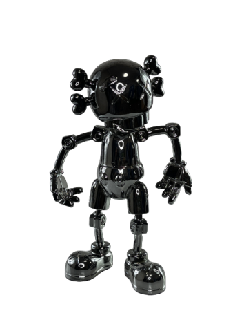 Фигурка KAWS Hajime Sorayama No Future Companion Black Chrome (35см)