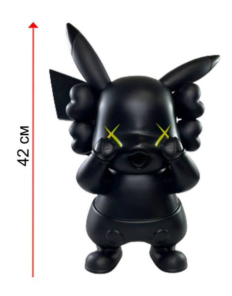 Фигурка Kaws Покемон Пикачу Черный (42 см) Фигурка Kaws Покемон Пикачу Черный (42 см)