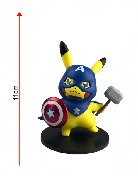 Фигурка Pikachu Captain America Thor's Hammer Style 11см