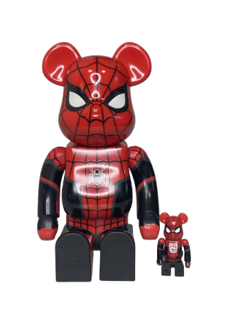 Bearbrick x Marvel Spider-Man Upgraded 400% + 100% (28см+7см)