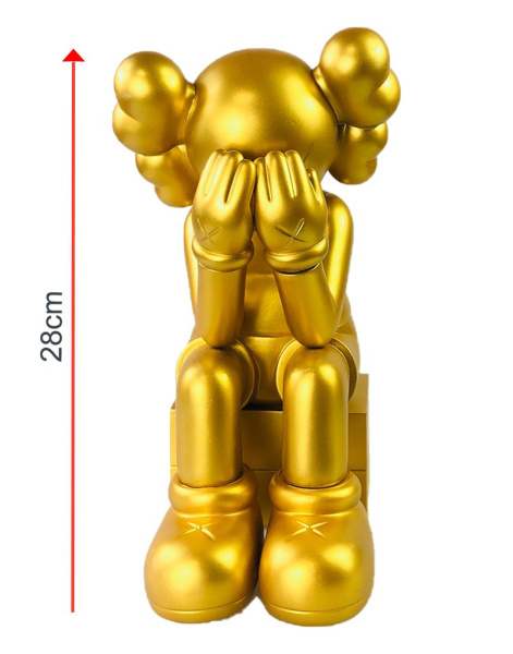 Kaws Companion Passing Through Фигурка (Золотой) 28 см Kaws Companion Passing Through Фигурка (Золотой) 28 см