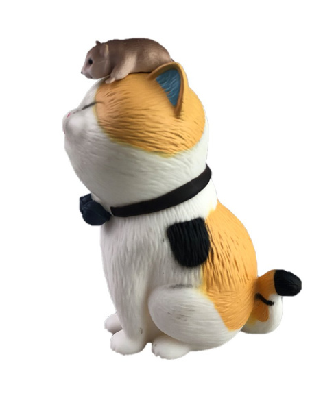 Фигурка Котик с Мышкой 12 см N3