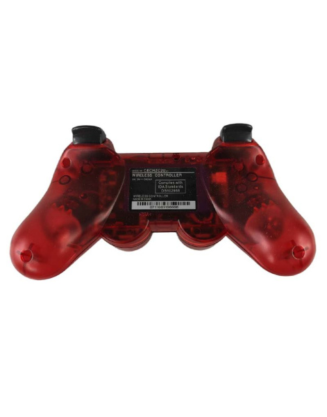Бездротовий Джойстик PS3 (прозорий червоний) 