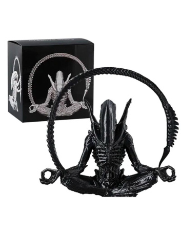 Фігурка Alien Meditation Чужий (Xenomorph) у позі медитації чорний (12 см) 