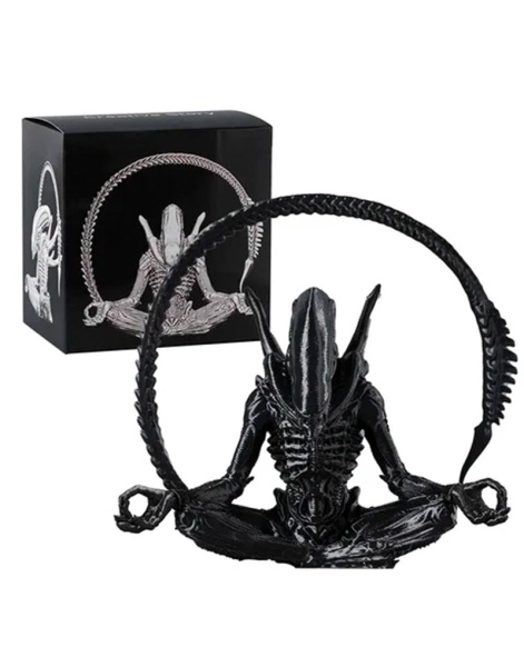 Фігурка Alien Meditation Чужий (Xenomorph) у позі медитації чорний (12 см) 