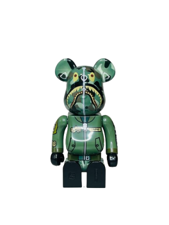 Bearbrick Bape x Alpha Pilot Joint Sound (Фігурка Бейп пілот) 400% (28см)