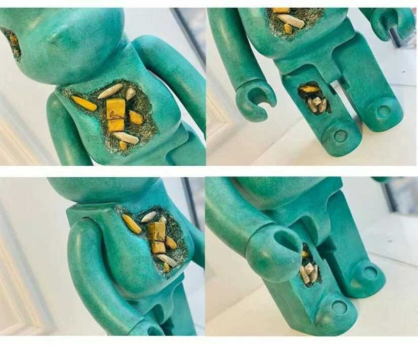 Фігурка Bearbrick — Daniel Arsham (Eroded Bronze) 1000% (70 см)