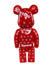 Bearbrick Louis Vuitton Supreme красный 400% (28 см)