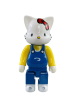 Bearbrick Hello Kitty Синий Комбинезон 400% (28см)