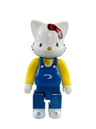 Bearbrick Hello Kitty Синий Комбинезон 400% (28см)
