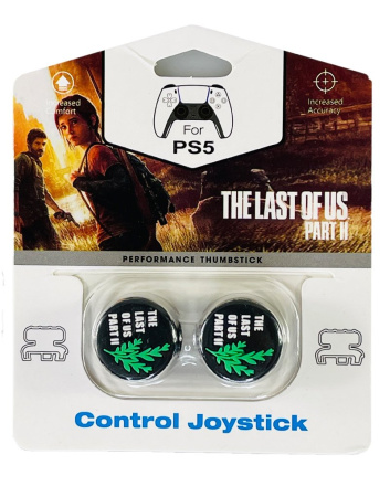 Накладки на стики для джойстика Playstation 4 / 5 Last of Us Part II Зеленый PS4/PS5 (Высокие)