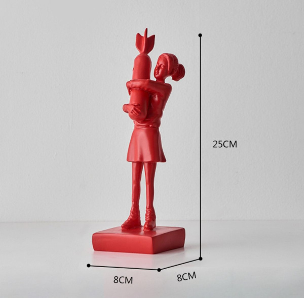 Banksy Bomb Hugger червона (Фігурка)