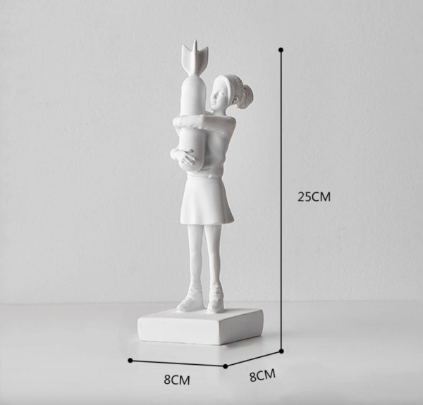 Banksy Bomb Hugger біла (Фігурка)