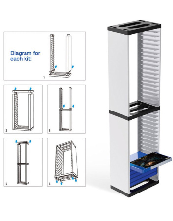 Storage Box стойка для дисков PS5 PS4 XBOX ONE 36 шт TP5-0519