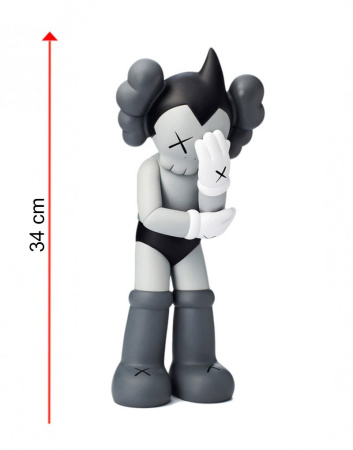 Kaws Astro Boy виниловая фигурка (серый) - 34 см