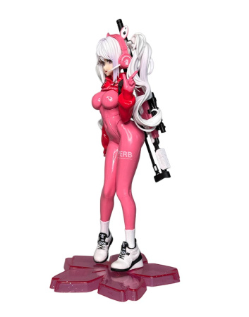 Фігурка Anime Super Bunny Girl з гвинтівкою (рожевий костюм) — 24 см 