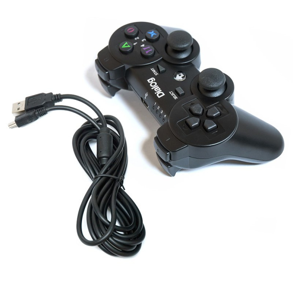 Геймпад GP-A17 Dialog Action - вибрация, 12 кнопок, PC USB/PS3, черный