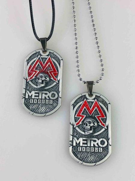 Медальон  Metro Exodus металевий 