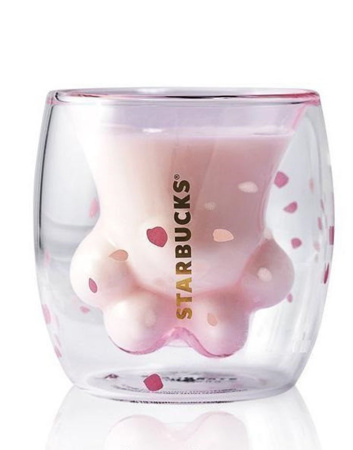 Чашка с двойным дном Starbucks "Cat Paw Cup" Кошачья лапа 175 мл (кружка с двойными стеклом