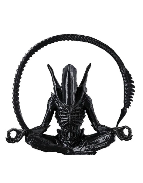 Фігурка Alien Meditation Чужий (Xenomorph) у позі медитації чорний (12 см) 