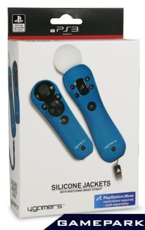 Комплект чехлов для PS Move (Silicone Jackets) Синий (PS3)