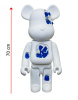 Bearbrick Art OverTurn Dark Blue Crystal (Синий Кристалл) 1000% (70см)