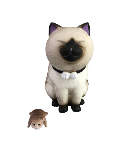 Фигурка Котик с Мышкой 12 см N1