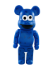 Bearbrick Улица Сезам Cookie Monster синий 400% (28см)