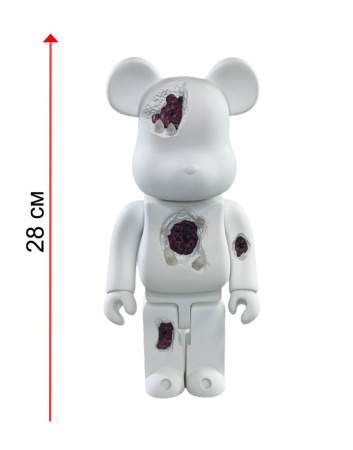 Bearbrick Art OverTurn Purple Crystal (Фиолетовый Кристалл) 400% (28см)