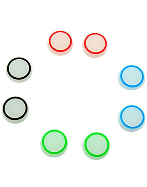 Накладки на стики фосфорные с красным ободком PS5/PS4/PS3/XBOX 