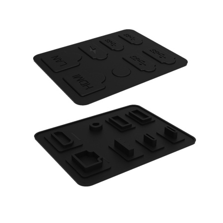 Набір захисних заглушок для PS5 Pro / Slim – 8 в 1 (USB, HDMI, живлення)